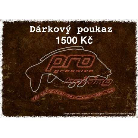 Dárkový poukaz v hodnotě 1500 Kč