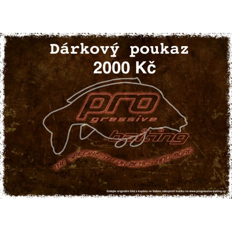 Dárkový poukaz v hodnotě 2000 Kč